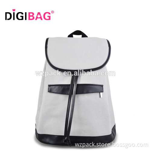 Ladies small backpack Multifunctional ladies small backpack cheap canvas backpack computer rucksack Drawstring backpack